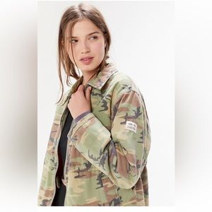 BDG Ruthie Camo Canvas Zip-Front Jacket